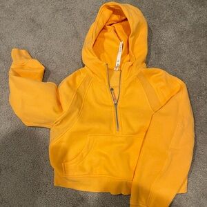 Lululemon oversized half zip hoodie in mango dream